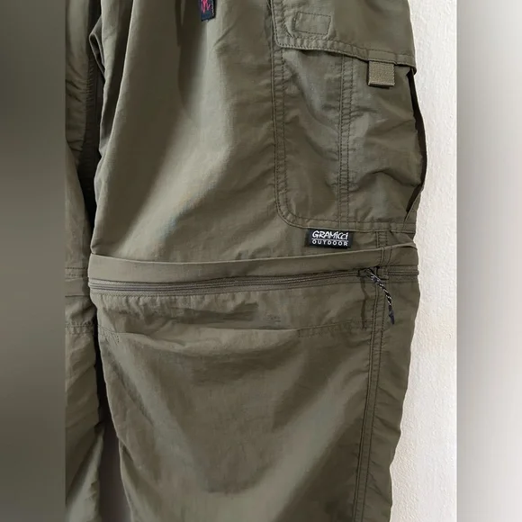 Men's Gramicci Convertible Micro Ripstop Pants - Army Green